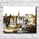 Edinburgh City Skyline Print Landscape Poster Feature Wall Art