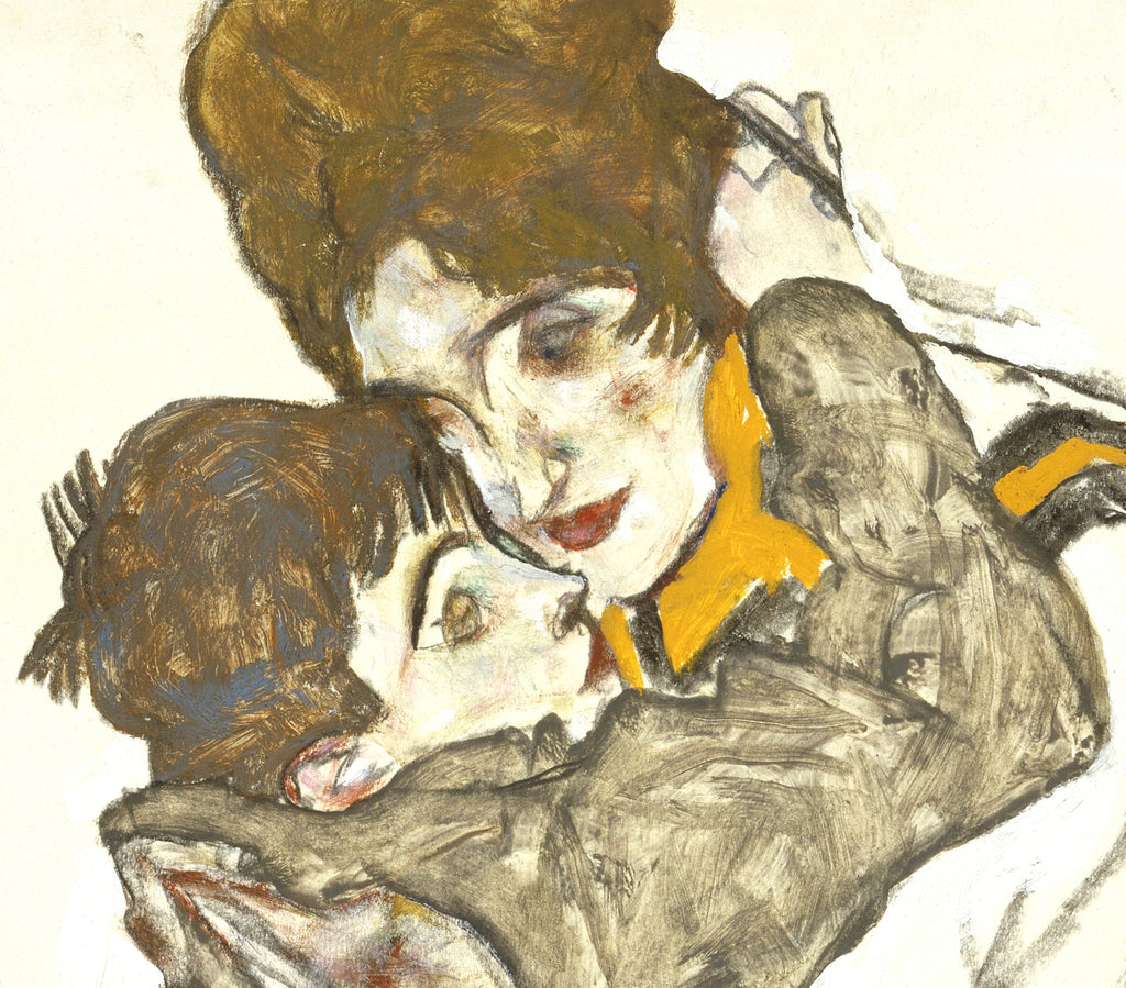 Egon Schiele Fine Art Print, Embrace