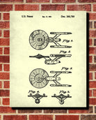 Enterprise Patent Print Star Trek Blueprint Spaceship Poster - OnTrendAndFab