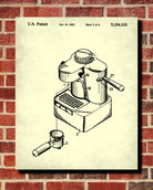Espresso Machine Blueprint Coffee Patent Print Cafe Kitchen Poster - OnTrendAndFab