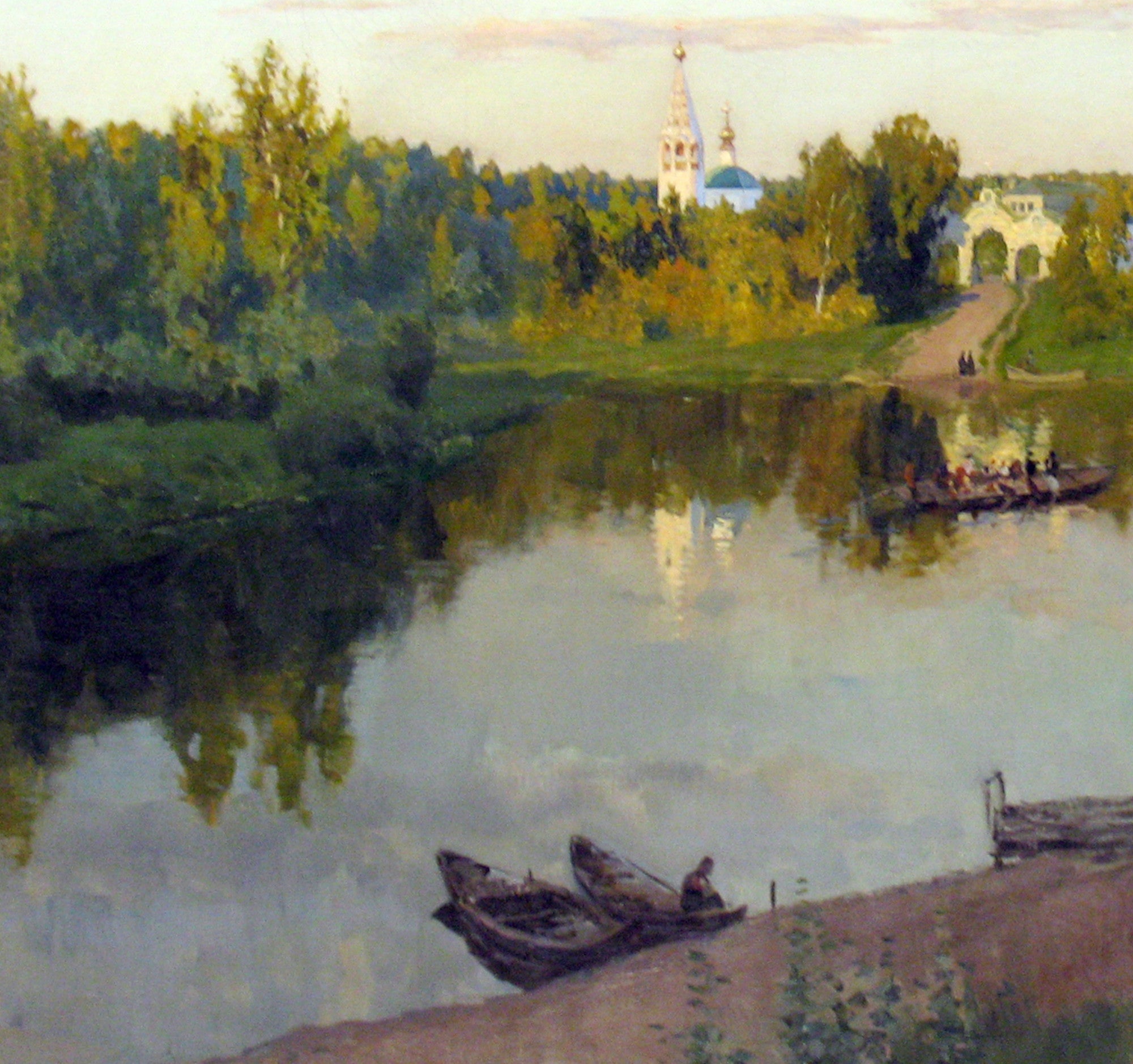 Isaac Levitan Russian Fine Art Print, Evening Bells Ringing