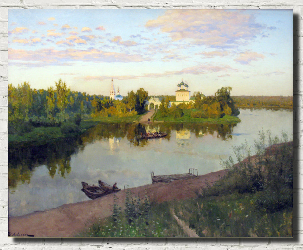 Isaac Levitan Russian Fine Art Print, Evening Bells Ringing