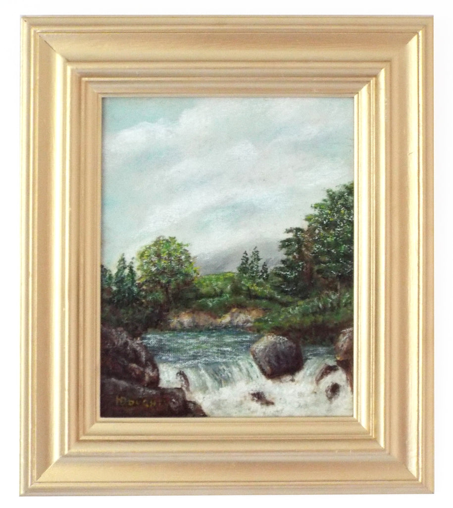 English River Landscape Framed Painting