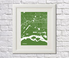 Fairbanks City Street Map Print Custom Wall Map