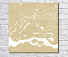 Fairbanks, Alaska City Street Map Print Custom Wall Map