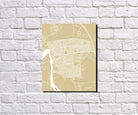 Fallujah, Iraq City Street Map Print Feature Wall Art Poster