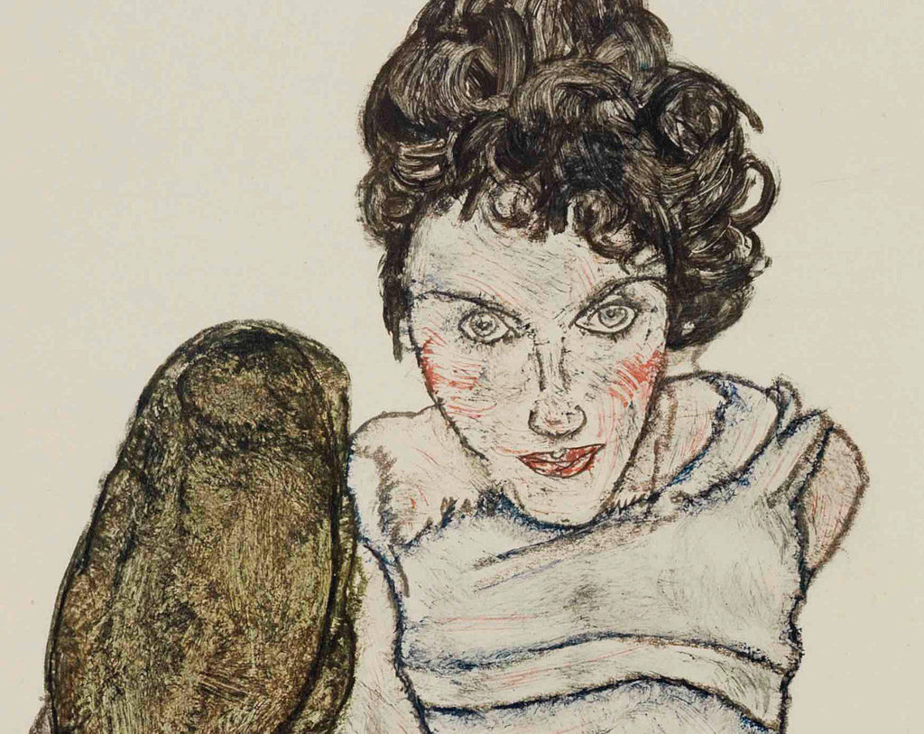 Female Portrait, Egon Schiele Fine Art Print