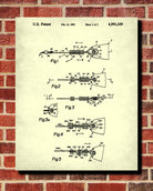 Fishing Lures Patent Print Angling Blueprint Sports Poster