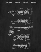 Fishing Lures Patent Print Angling Blueprint Sports Poster