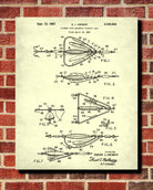 Fishing Lure Patent Print Angling Poster Sports Blueprint
