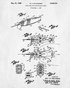 Fishing Lure Patent Print Angling Poster Sports Blueprint