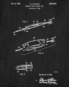 Fishing Lure Blueprint Angling Poster Sports Patent Print