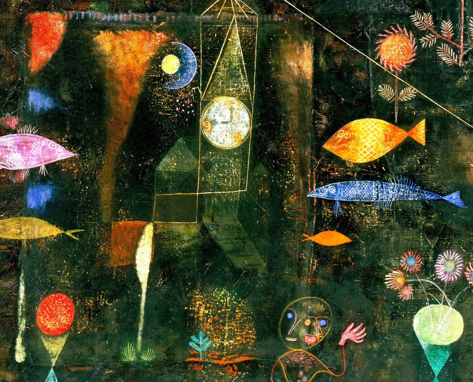 Paul Klee Fine Art Print, Fish Magic