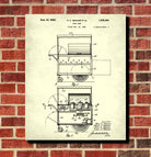 Food Cart Poster Vending Patent Print Cafe Art