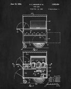 Food Cart Poster Vending Patent Print Cafe Art