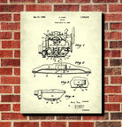 Ford Engine Patent Print Automotive Car Blueprint Garage Poster