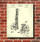 Forklift Patent Print Handling Equipment Office Poster