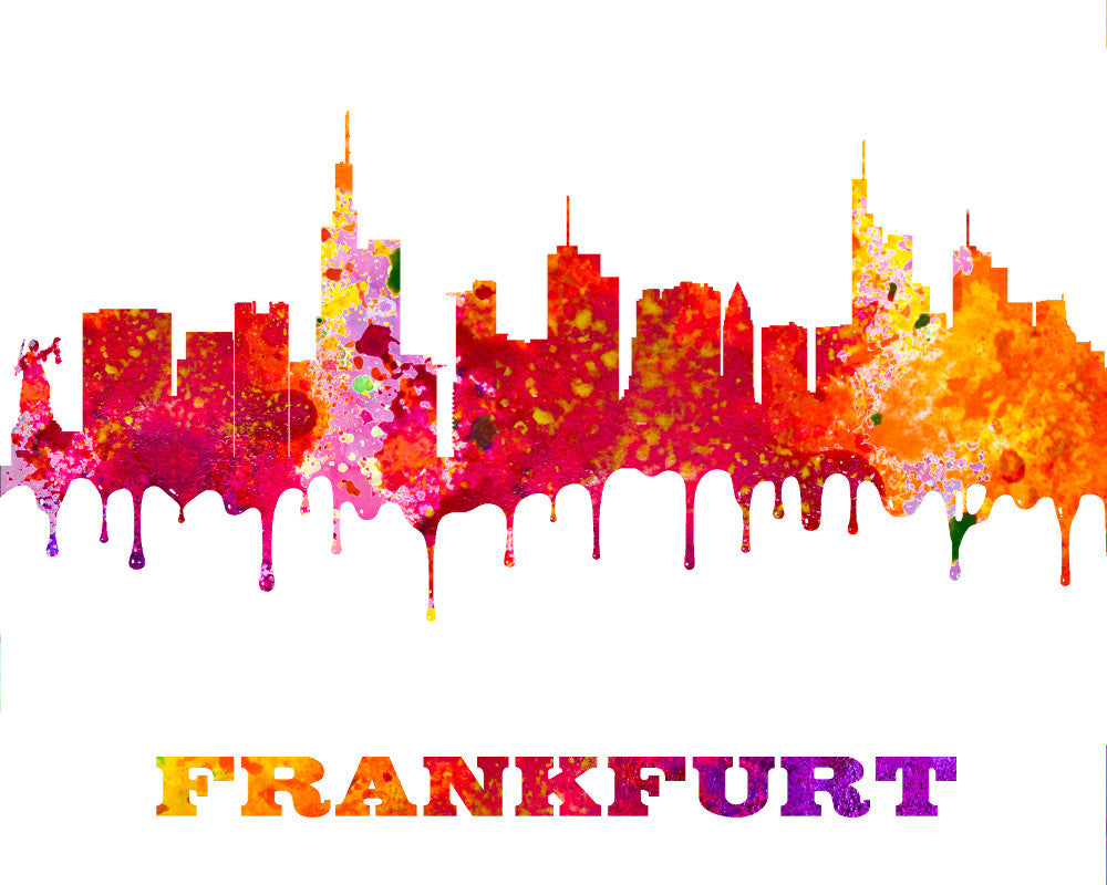 Frankfurt skyline poster
