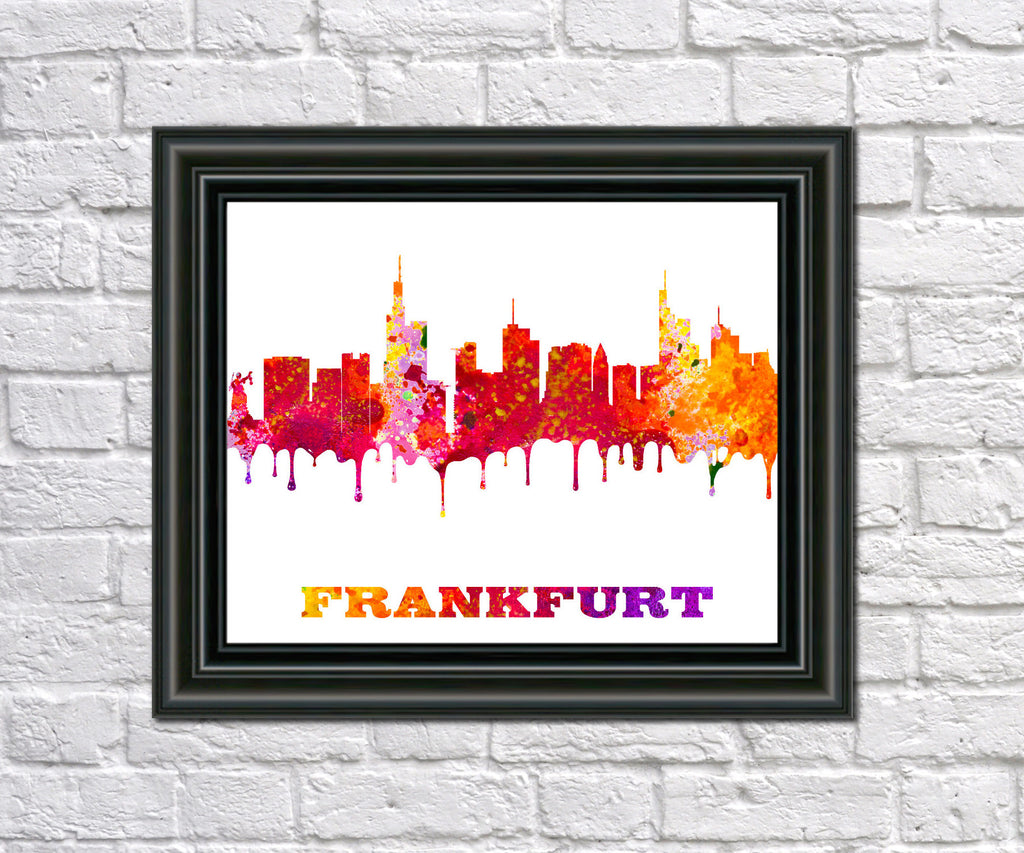 Frankfurt skyline print