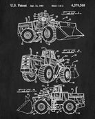 Front Loader Blueprint Mining Equipment Poster Klondike Gold Rush