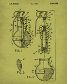 Gas Grenade Patent Print Law Enforcement Wall Art Poster