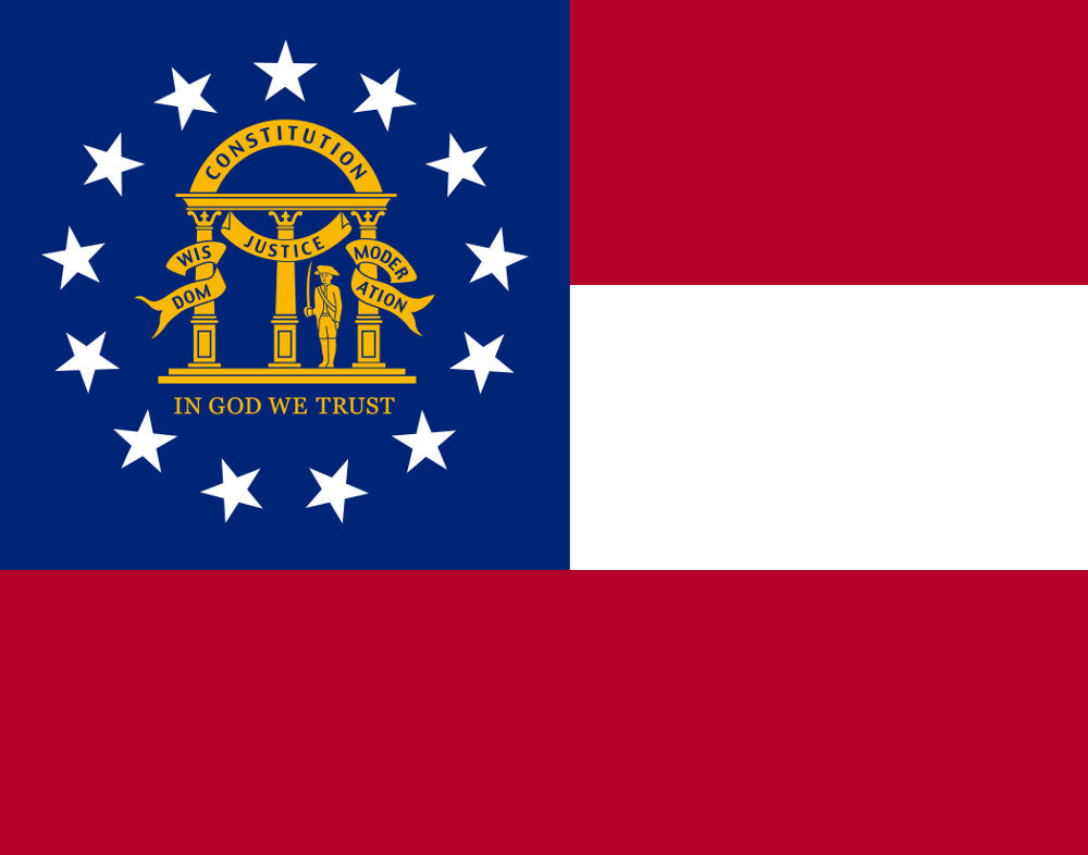 Georgia State Flag Print