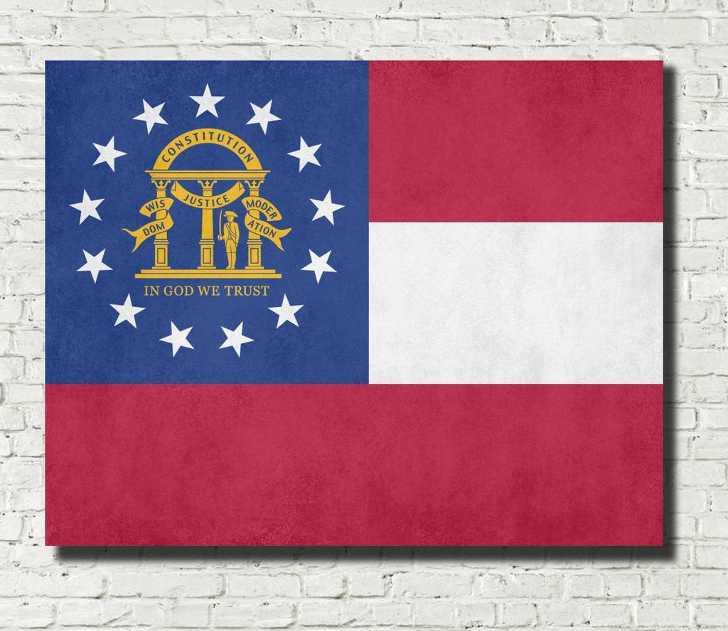 Georgia State Flag Print