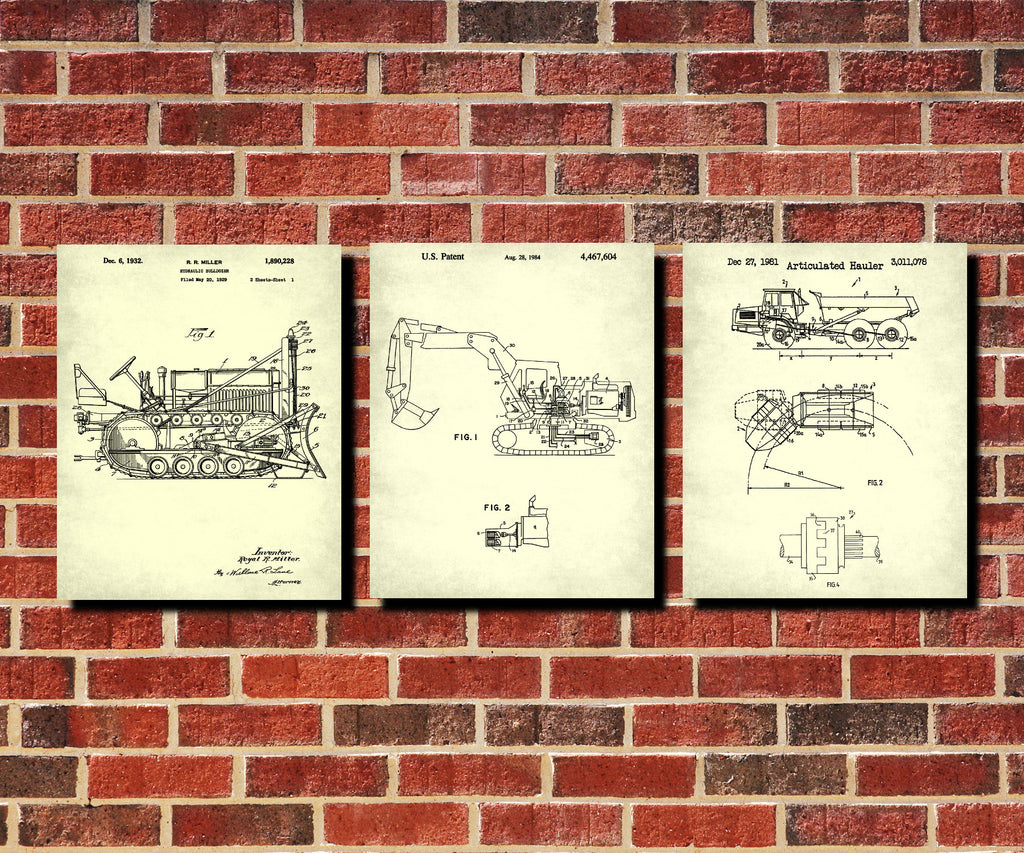 Copy of Klondike Gold Rush Blueprint Posters Mining Patent Prints Set 3