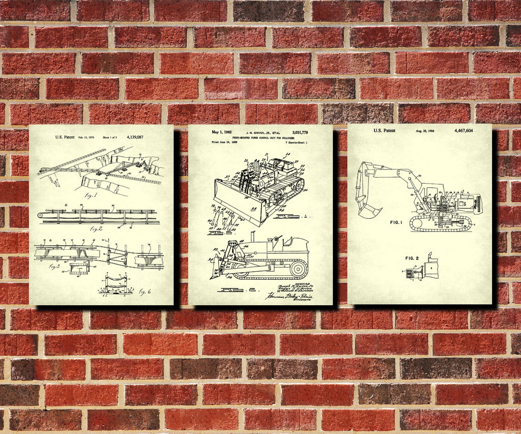 Klondike Gold Rush Blueprint Posters Mining Patent Prints Set 3E