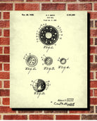 Golf Ball Patent Print Golfer Blueprint Golfing Poster - OnTrendAndFab