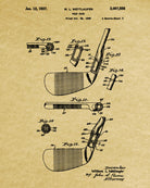 Golf Club Patent Print Golfer Wall Art Golfing Poster