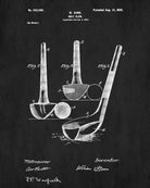 Golf Club Patent Print Golfing Blueprint Golfer Poster Decor