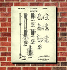 Golf Club Patent Print Golfer Wall Art Golfing Poster