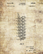 Golf Club Patent Print Golfer Wall Art Golfing Poster