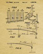 Golf Club Patent Print Golfer Wall Art Golfing Poster