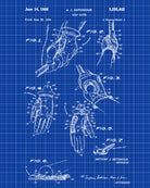Golf Glove Patent Print Golfing Gift Golfer Poster
