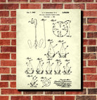 Golf Patent Print Golfing Blueprint Golfer Poster