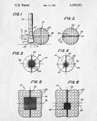 Golf Ball Patent Print Golfer Wall Art Golfing Poster