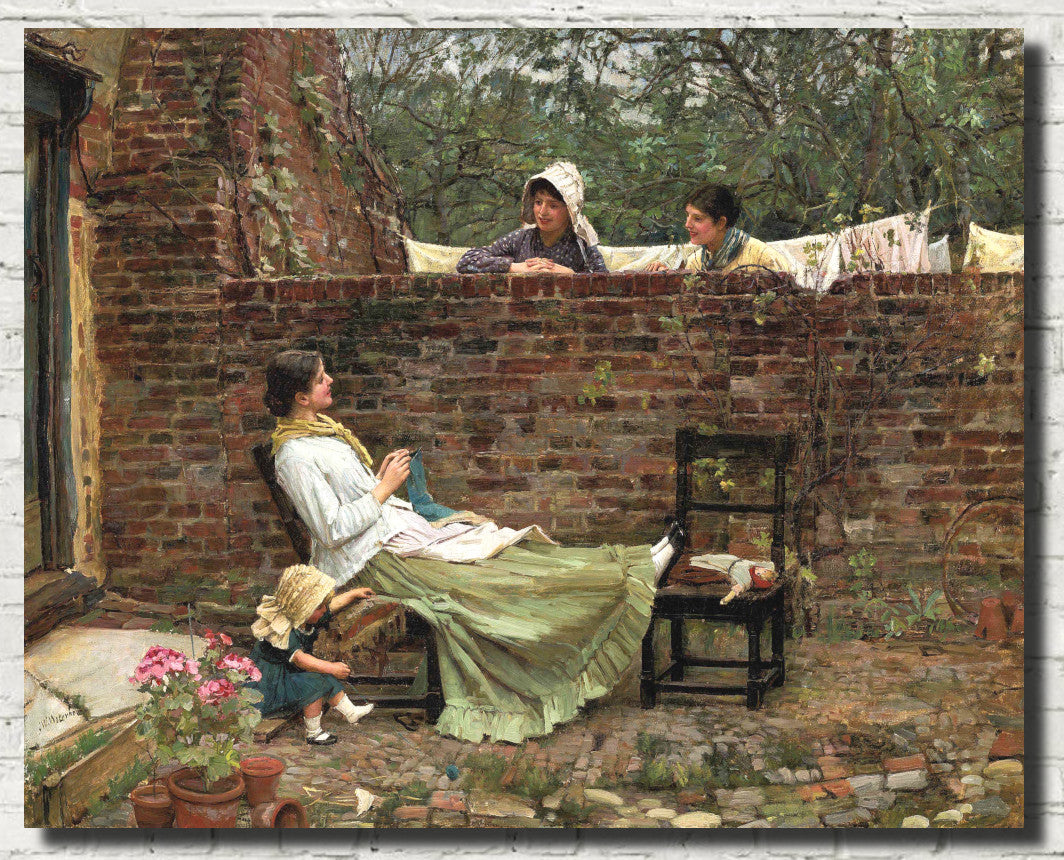 John William Waterhouse Fine Art Print, Gossip