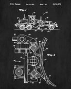 Grader Patent Print Construction Equipment Poster 