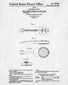 Guitar Poster Musical Instrument Patent Print Music Decor