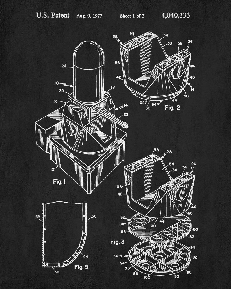 Gun Mount Patent Print Gun Turret Blueprint Navy Poster