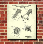 Hair Cold Waving Patent Print Salon Poster Hairdressing Blueprint