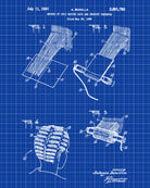 Hair Cold Waving Patent Print Salon Poster Hairdressing Blueprint