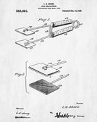 Hair Straighteners Patent Print Salon Poster Hairdressing Blueprint - OnTrendAndFab