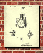 Harley Davidson Patent Motorcycle Print Biker Blueprint Poster - OnTrendAndFab