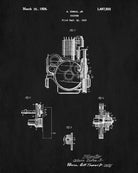 Harley Davidson Patent Motorcycle Print Biker Blueprint Poster - OnTrendAndFab