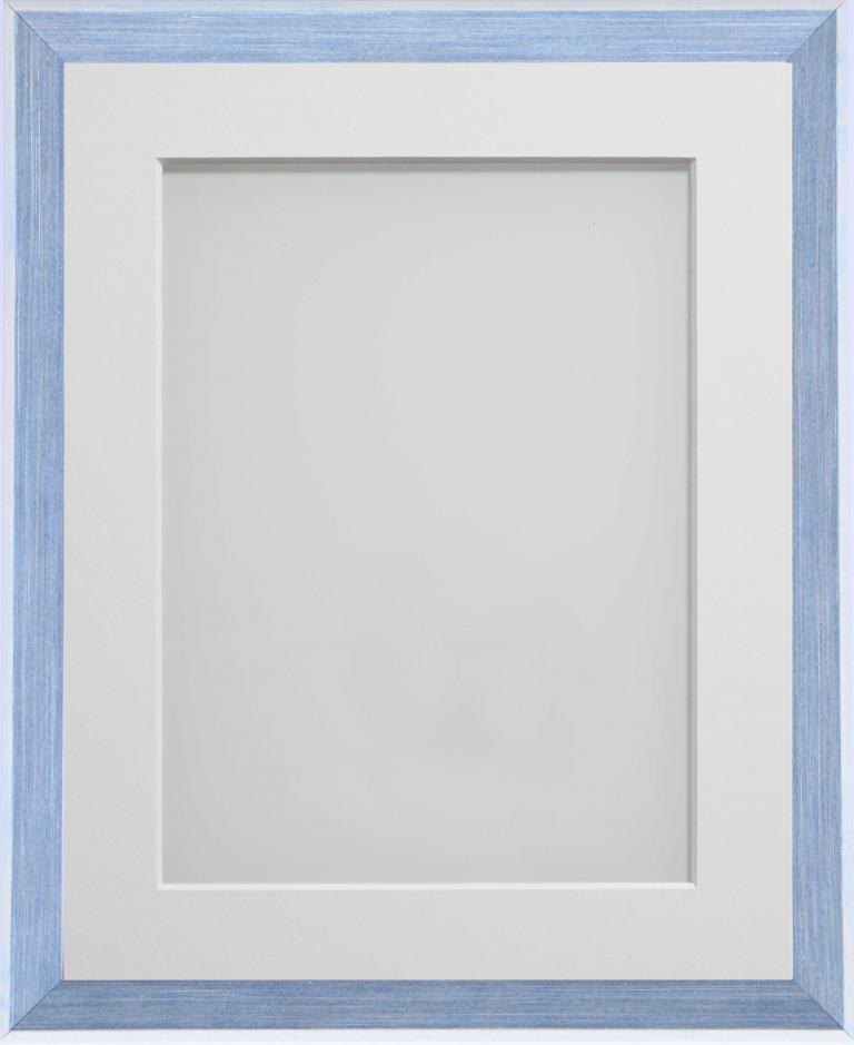 Two-tone Painted Wooden Frames For Prints, Blue - Landscape and Portrait Formats