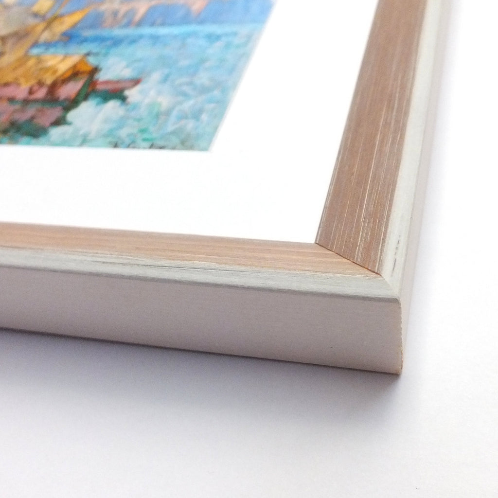 Two-tone Painted Wooden Frames For Prints, Pink - Landscape and Portrait Formats