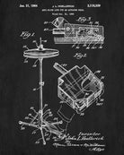 Hi Hat Cymbal Patent Print Musical Instrument Poster Music Wall Art - OnTrendAndFab